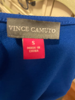 VINCE CAMUTO Blue Sleveles  Blouse, size  S-RSV