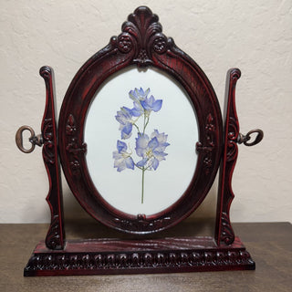 Pressed Botanical Art in Vintage Faux Wood Frame MTS|88861