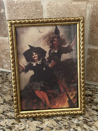 Gold Frame with 5x7 Witches Photo   MTS|116305