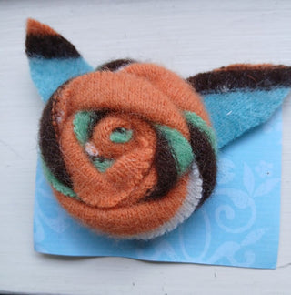 Wool Felted Rose Brooch 8