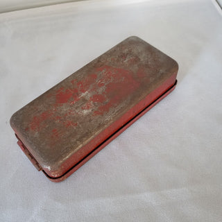 Vintage Stevens Walden Red Metal Box RSV|108357
