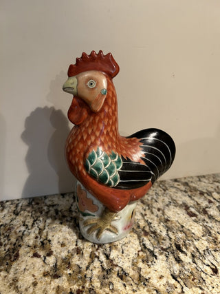 Antique Asian Rooster Figurine  MTS