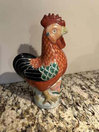 Antique Asian Rooster Figurine  MTS