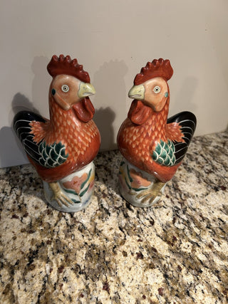 Antique Asian Rooster Figurine  MTS