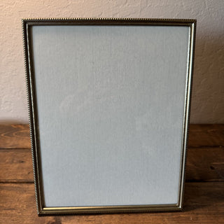 Vintage Beaded Edge Brass 8x10" Frame MTS
