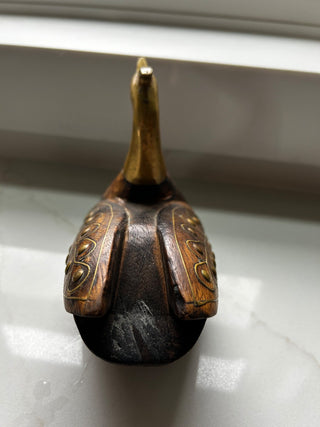 Vitage Brass and Wooden Swan-RSV|116167