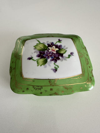 Trinket Box - Vintage Hand Painted MTS