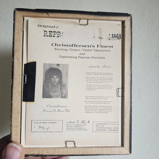 Vintage Christoffersen's Framed Indian Papoose Lithograph (BRI) - MTS|133015