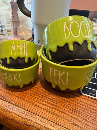 Rae Dunn set of 4 measuring cups, halloween decor, RCD
