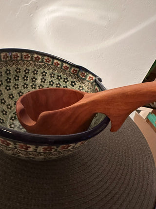 Hand Turned Cherrywood Ladle MTS