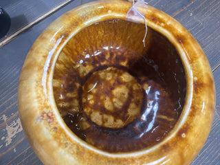 PRICE REDUCTION!  PREVIOUSLY $65 - BEAUTIFUL VINTAGE 1960'S FRANK MORENO DRIP-GLAZE PLANTER CALIFORNIA EXCELLENT CONDITON NO CHIPS OR CRACKS (KJS) RCD|99176