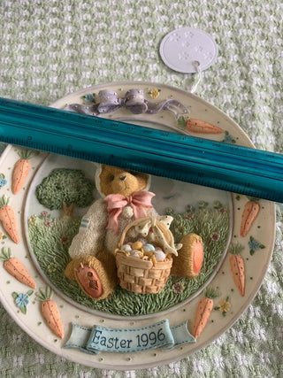 Cherished Teddies Easter Plate 1996 MTS