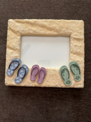 Frame Slipper on the Beach  6"x4" Photo