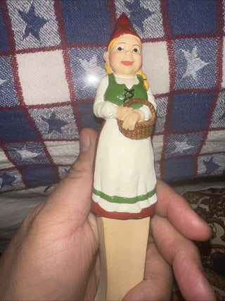 Sagaform Sweden Gnome Wooden Spoon 4" girl 6" Spoon and 10" total #62 VV MTS|126195