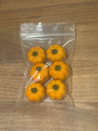 Mini Glass Pumpkins, Set of 6   MTS|107182