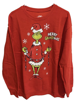 Dr. Seuss The Grinch Merry Grinchmas Graphic Sweatshirt Small #63 VV MTS