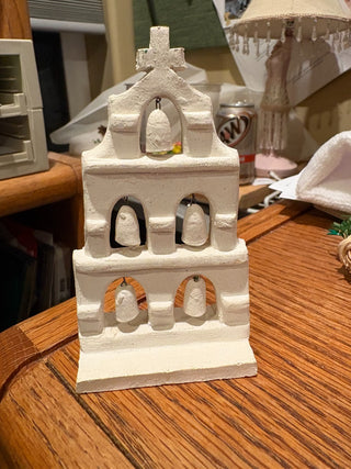 Vtg. (1985) Calif. Mission Bell San Diego Alcala tree ornament 4.5" RCD|125832