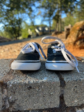 VANS Toddler Authentic Shoe Black Size 3.5