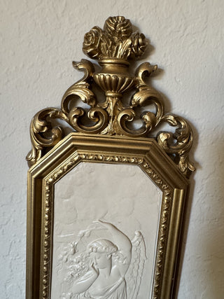 Vintage Dart Angel Cherub Wall Plaque MTS|103839