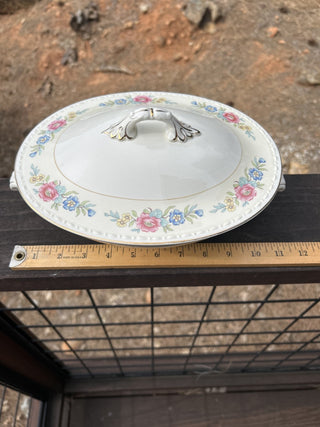 12F HOMER LAUGHLIN EGGSHELL GEORGIAN BOMBAY COVERED VEGETABLE SERVING BOWL RSV|67197