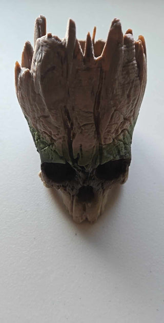 Petrified Skull Planter