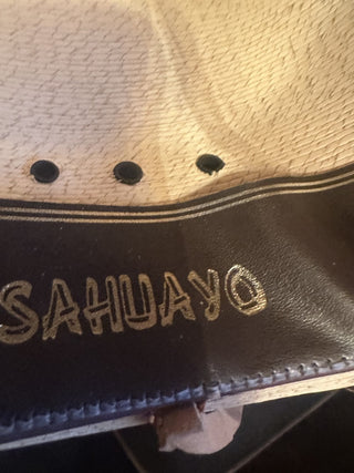 Vintage Sahuayo La Providencia Straw Western hat Made in Mexico Size 30 #47 VV MTS
