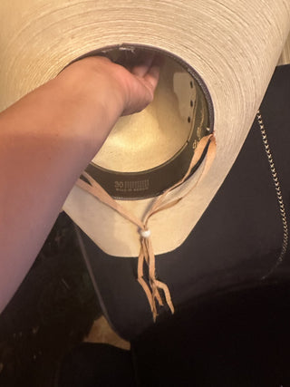 Vintage Sahuayo La Providencia Straw Western hat Made in Mexico Size 30 #47 VV MTS