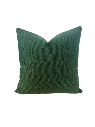 Green herringbone pillow 18x18 RSV|125286