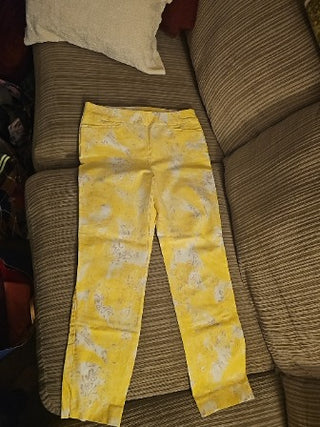 Chicos Yellow Paisley Pants