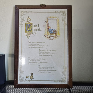 VTG Holly Hobbie - This I Would Be - Wooden Plaque (BRI) - MTS|114542