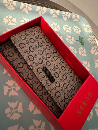 Wallet NIP GUESS Black-White MTS