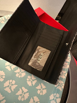 Wallet NIP GUESS Black-White MTS