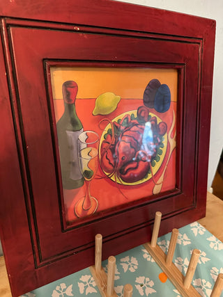 Framed Print Wine 14x14 MTS