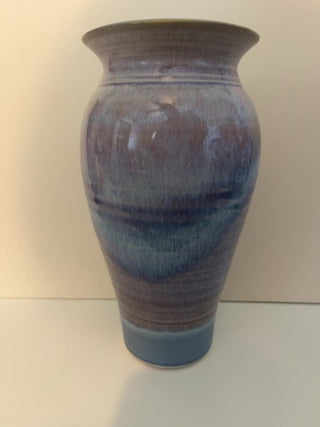 Hand Thrown  Signed Ambre Pottery Vase