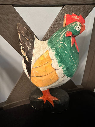 Chicken Wood Carved 10"|39478