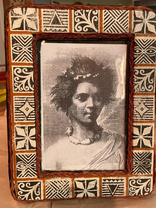Fijian Hand Painted Photo Frame~MTS|85194