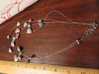 Multi strand sparkly heart necklace RCD|150248