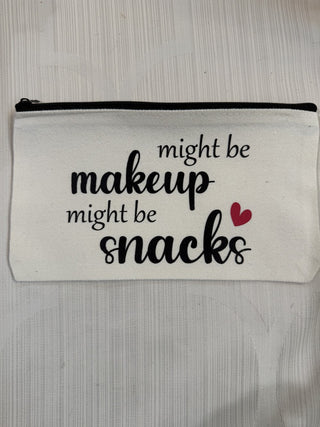Zippered Canvas Make up Pouch Might be Make-Up RCD|131176