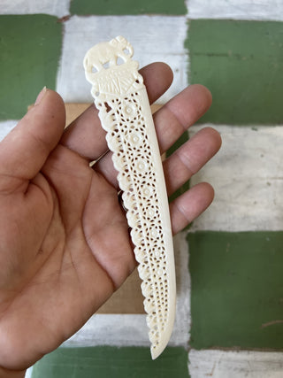 Antique Bakelite Carved Letter opener F&M|91781