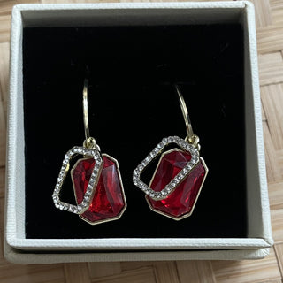 Red Jewel Dangling Earrings MTS