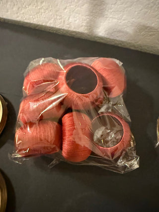 Eight piece vintage napkin rings RCD