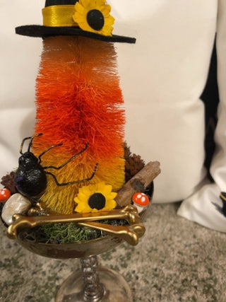 Candy Corn Witch Halloween Arrangement