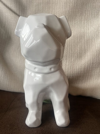 White Ceramic Buldog|68614