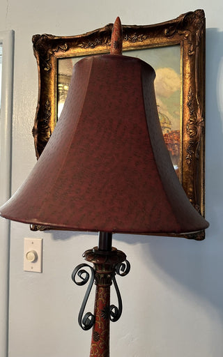SET ONLY 2 Lamps, Shades, Finials MTS