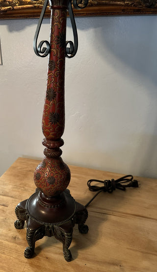 SET ONLY 2 Lamps, Shades, Finials MTS