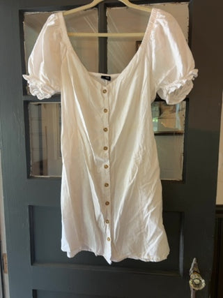 Cotton On Eliza Babydoll Button Down Mini Dress Size L|G