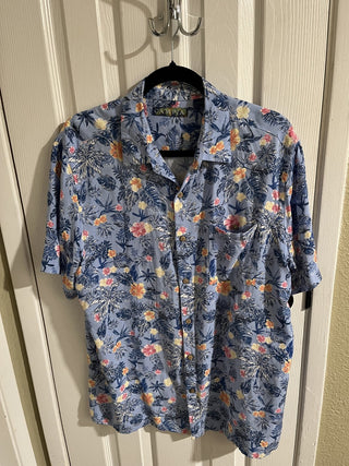 Men's Large Vintage Campia Hawaiian Floral Shirt RCD|158777