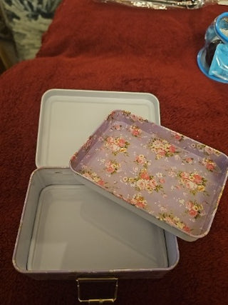 Floral Tin Box