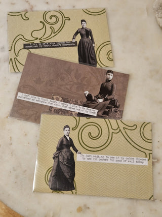 Snarky Victorian Dame Postcard/Art - Landscape (BRI) - MTS|120121