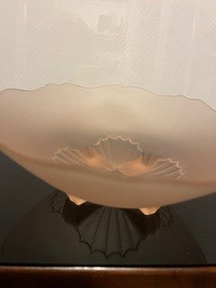 #1841 Frosted Pink Footed Bowl RSV|55177